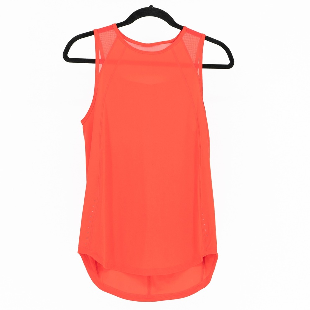 Lululemon Women's Sculpt Mesh Cut Out Sleeveless Work Out Tank Top Cape Red